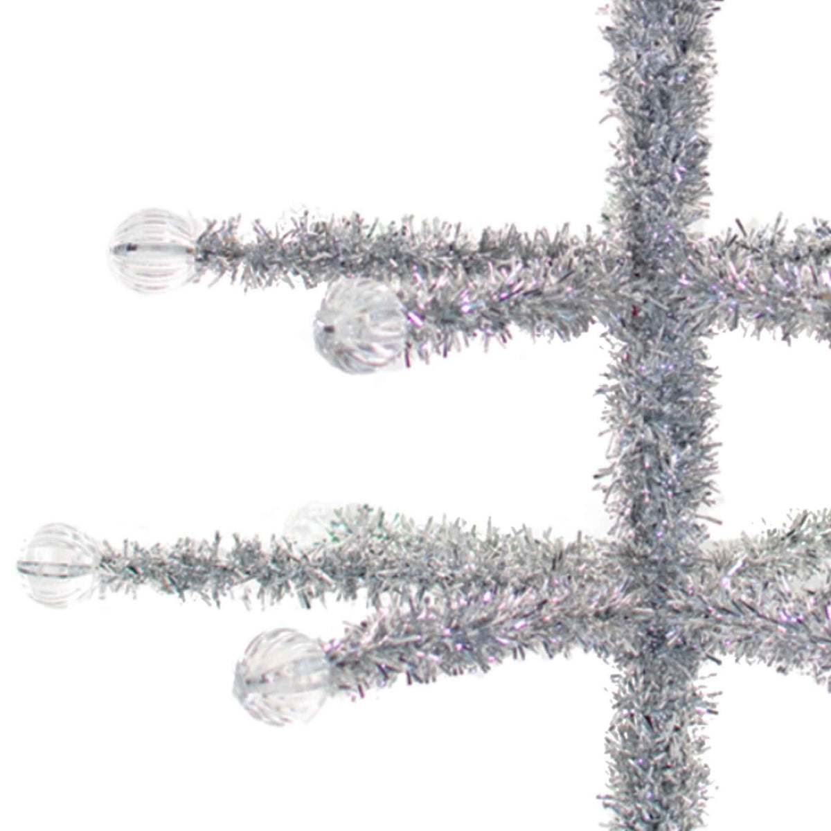 Silver Tinsel Merchandising & Display Tree - Lee Display