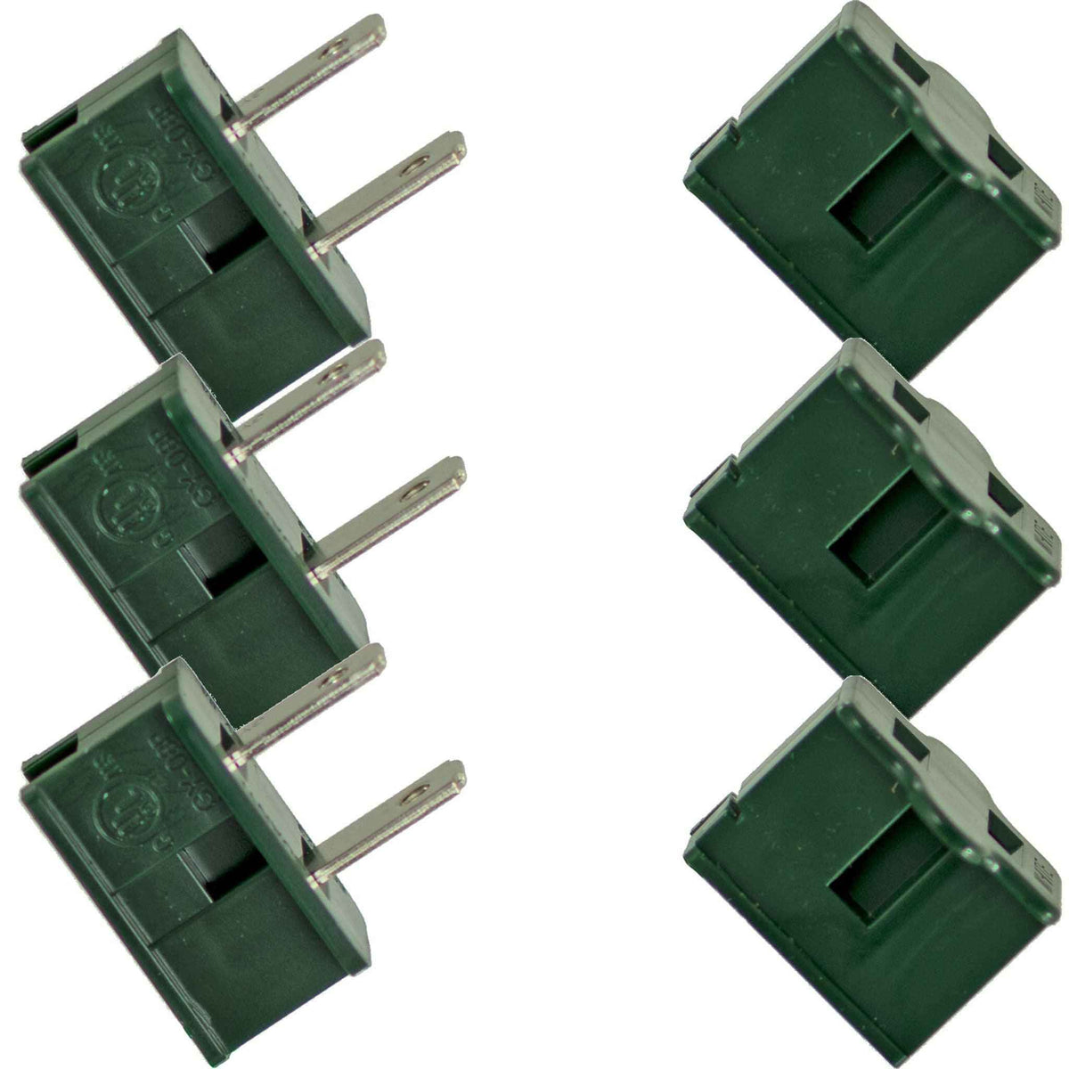 Slide-On Male & Female Zip Plugs - Lee Display