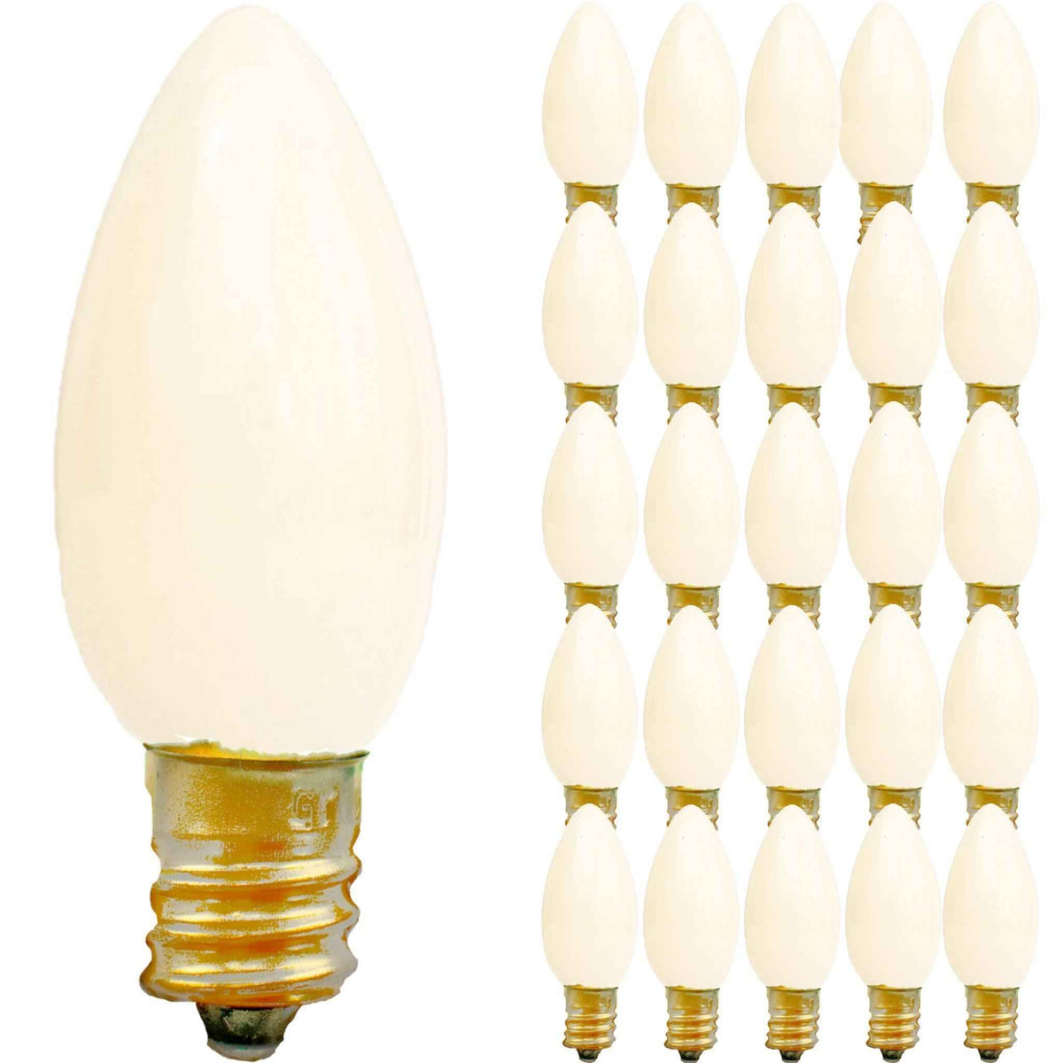Solid White Light Bulbs - Lee Display