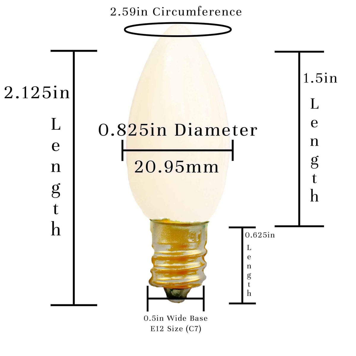 Solid White Light Bulbs - Lee Display