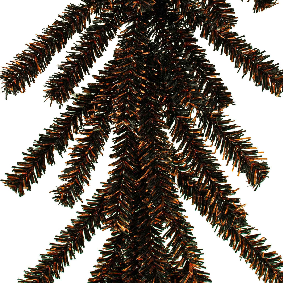 Spooky Orange & Black 1in Firework Tinsel Halloween Garland - Lee Display