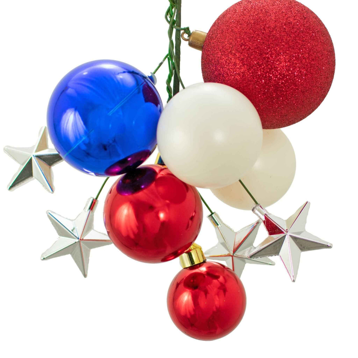 The 4th of July Ball Cluster with Silver Stars - Lee Display
