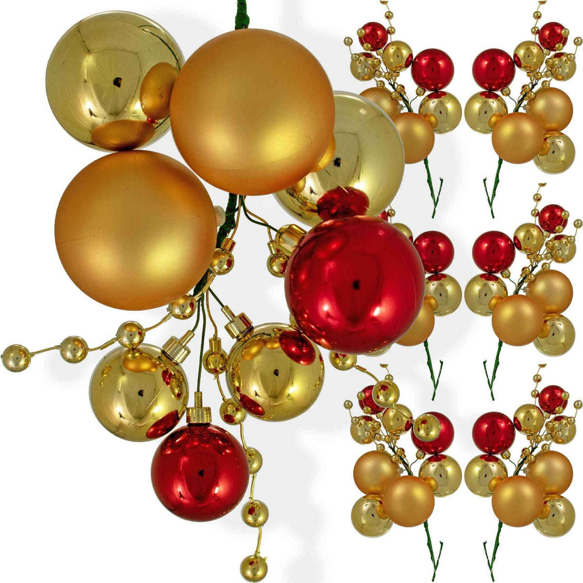 The Santa Cruz Ball Cluster with Gold Berries - Lee Display