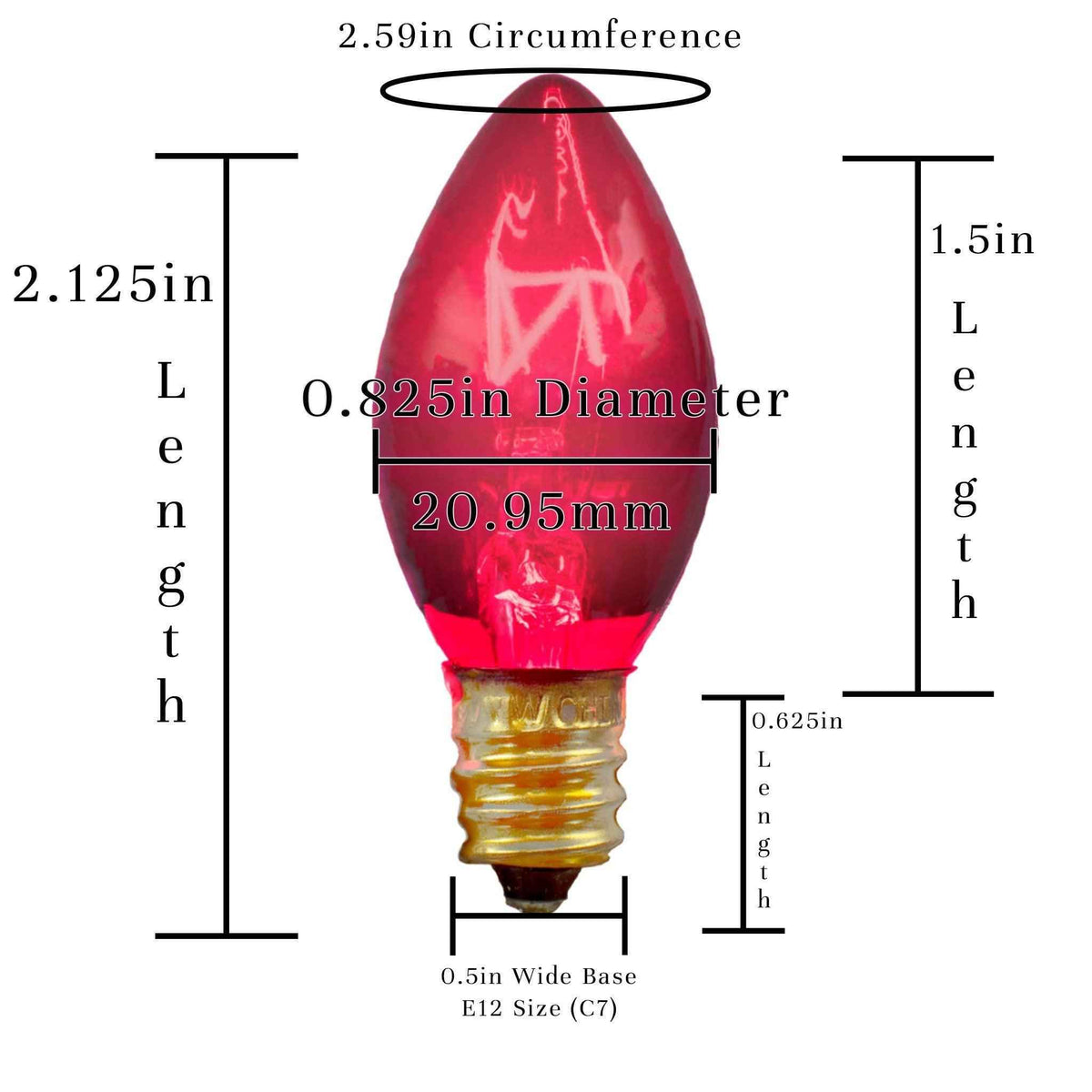 Valentine's Day Replacement Light Bulbs - Lee Display