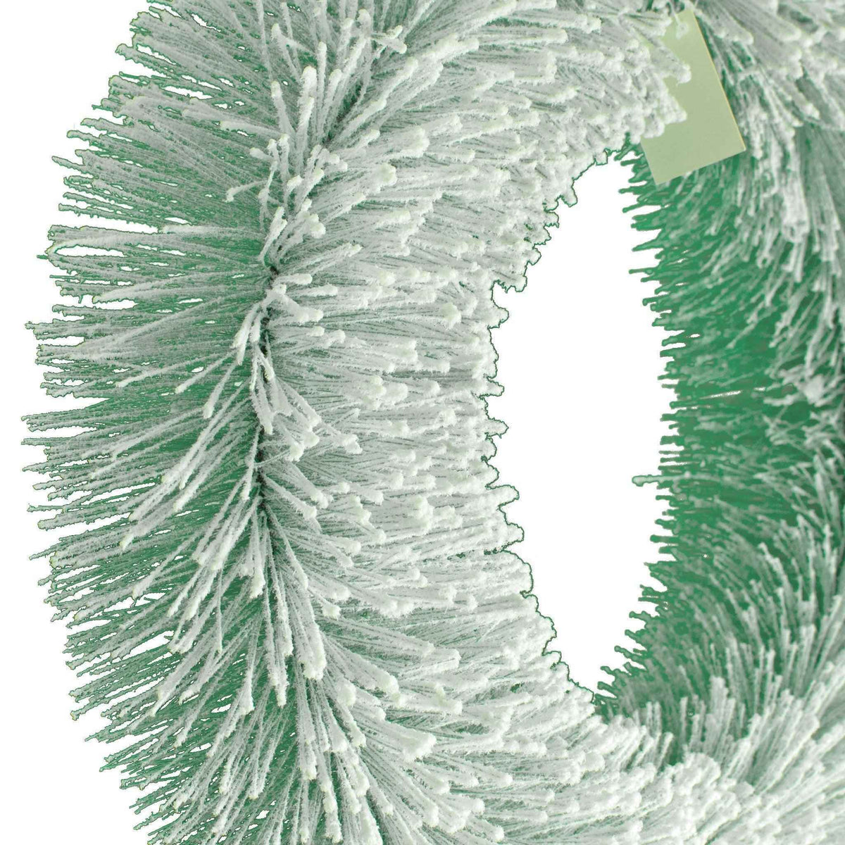 Vintage Flocked Pine Needle Wreath - 20in - Lee Display