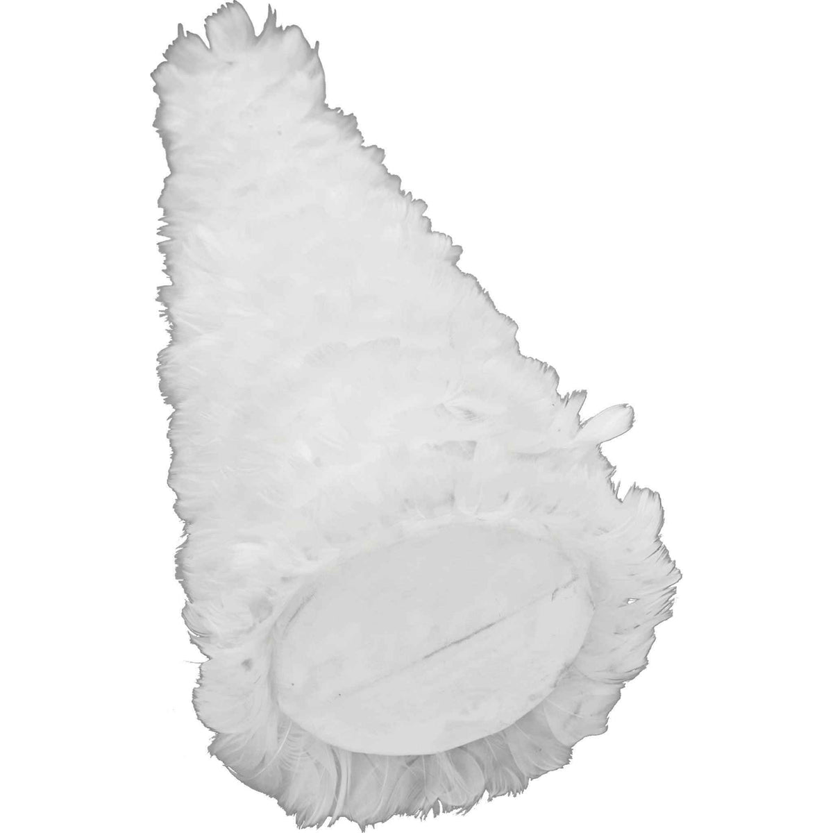 White Goose Feather Christmas Tree Cone - Lee Display