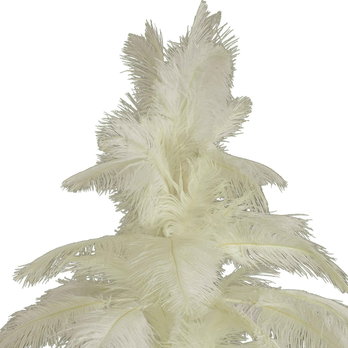 White Ostrich Feather Christmas Tree - Lee Display