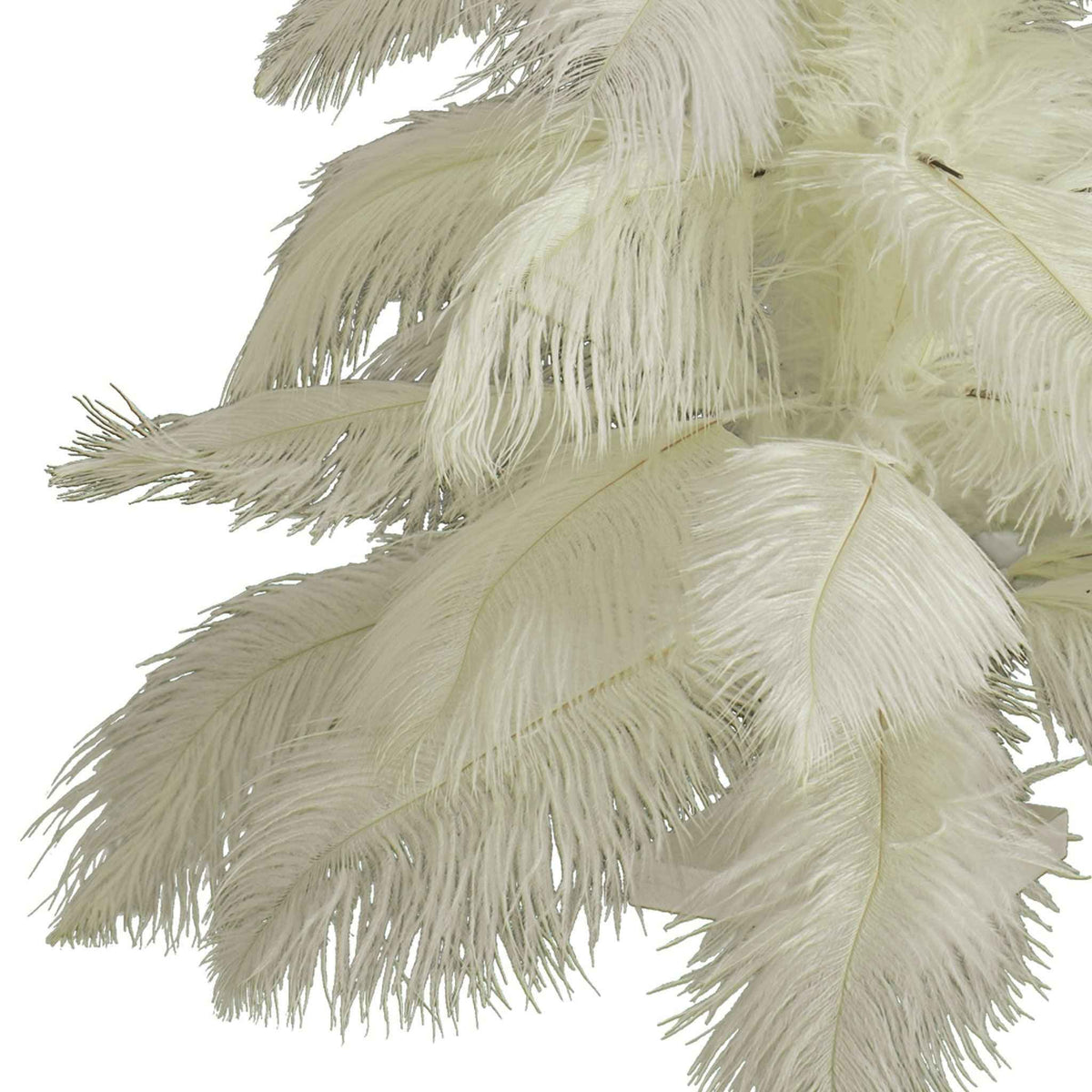 White Ostrich Feather Christmas Tree - Lee Display