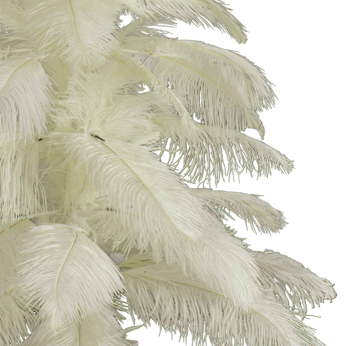 White Ostrich Feather Christmas Tree - Lee Display