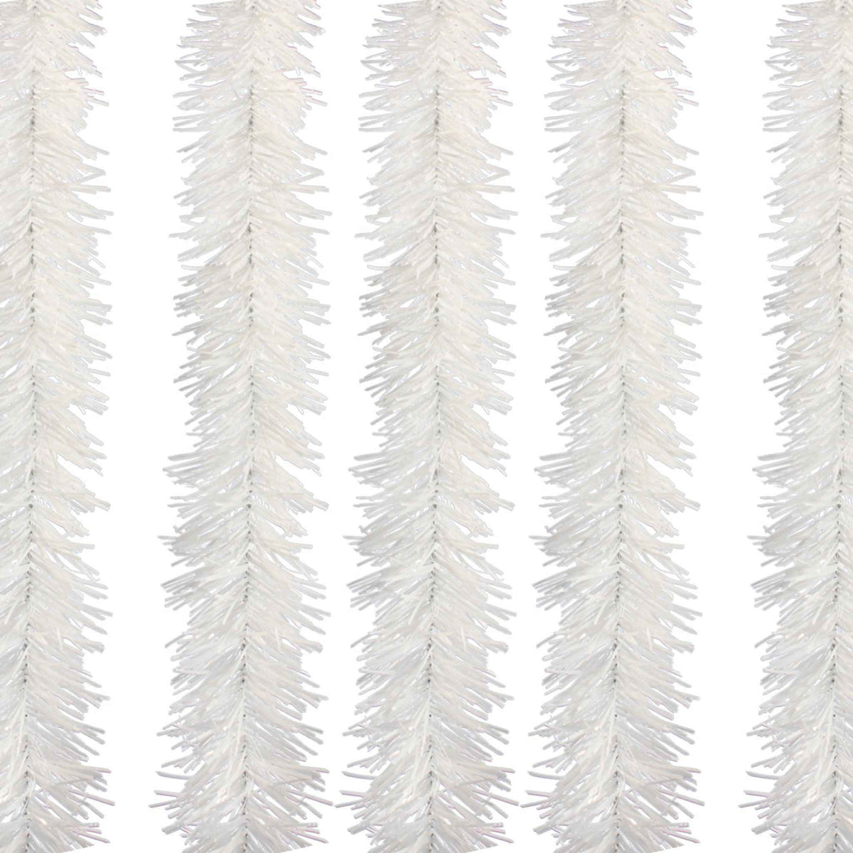 White Tinsel Garland - Lee Display