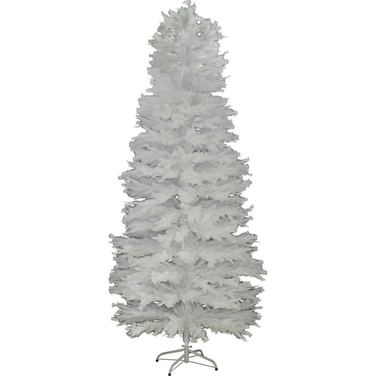 White Turkey Feather Christmas Tree - Lee Display