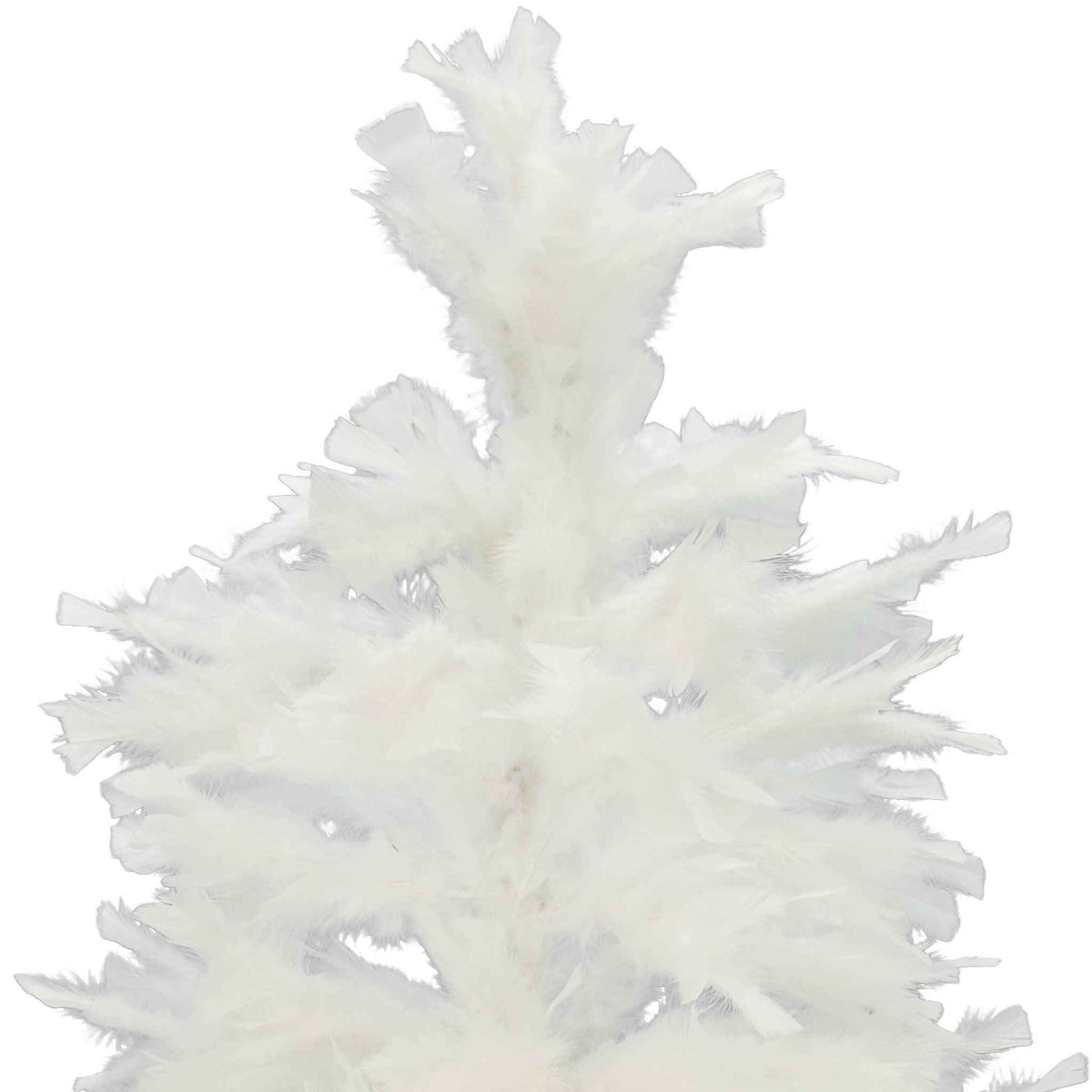 White Turkey Feather Christmas Tree - Lee Display