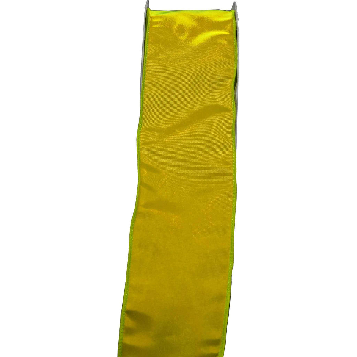 Yellow Bengaline Christmas Ribbon - Lee Display