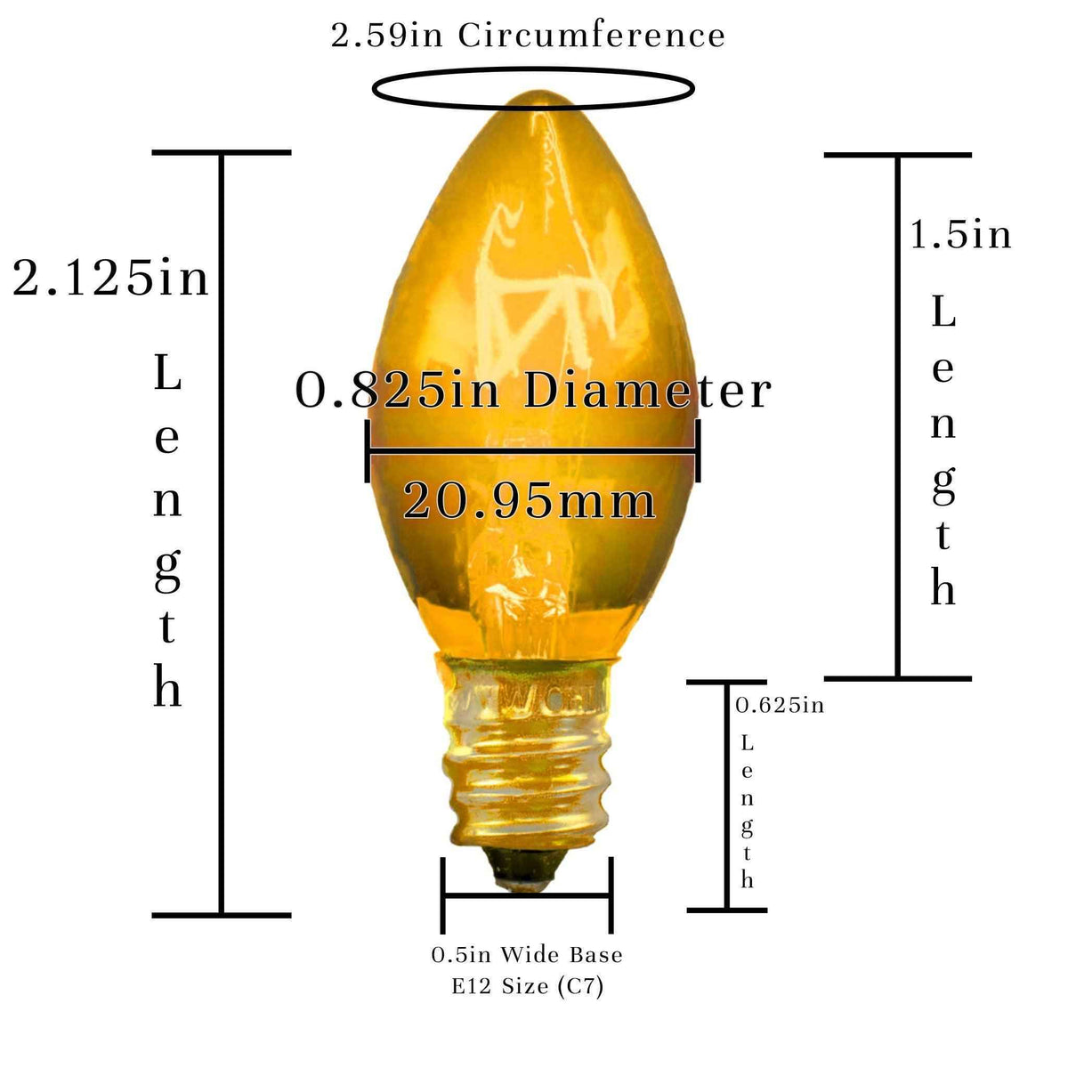 Yellow Light Bulbs - Lee Display