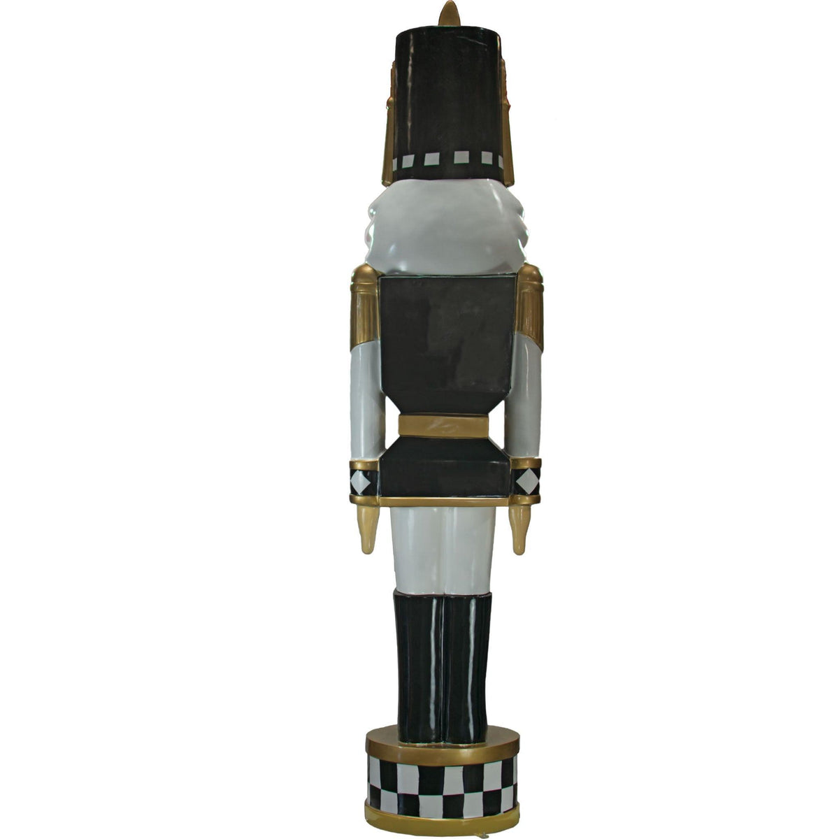 Lee Display's brand new Black and White 12FT Fiberglass Nutcrackers for sale for purchase and rental from leedisplay.com.  Shop now