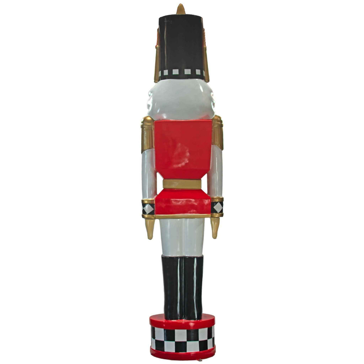 12FT Red & Black Checkered Nutcrackers - Lee Display