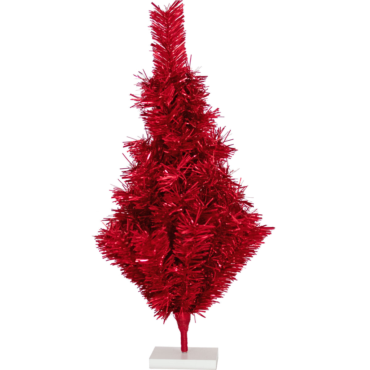 Royal Red Tinsel Christmas Tree
