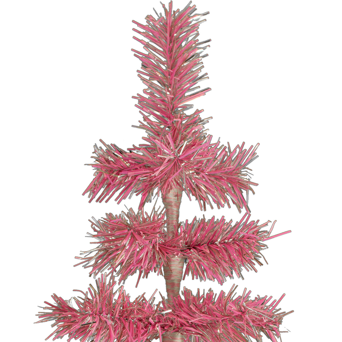 粉色和银色烟花圣诞树