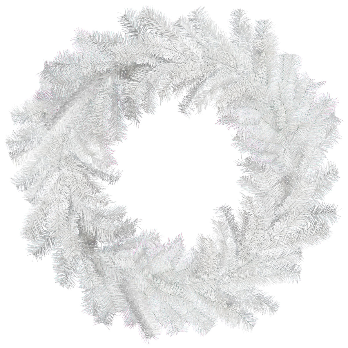 White Tinsel Wreaths