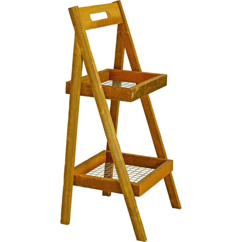 2-Tier Farmhouse Market Display Rack - Lee Display