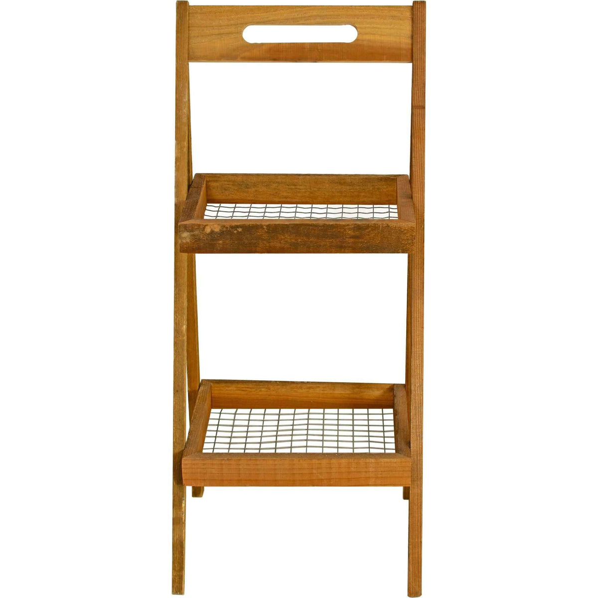 2-Tier Farmhouse Market Display Rack - Lee Display