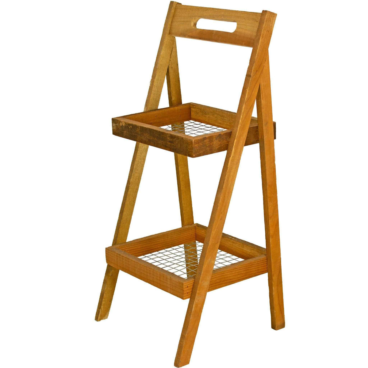 2-Tier Farmhouse Market Display Rack - Lee Display