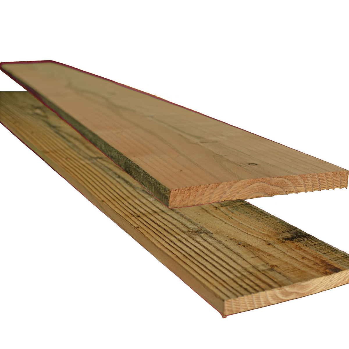 Wood panels are rough on 1 side and smooth and flat on the other side for easy installation.