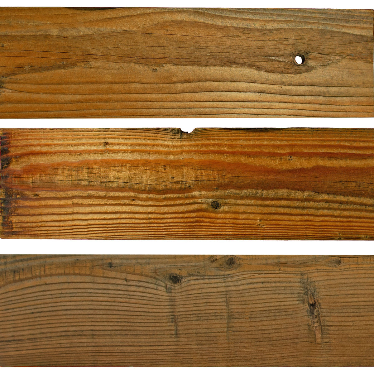 Redwood Wall Panels come with real natural wood grains, unique knots and characteristics, and weathering.
