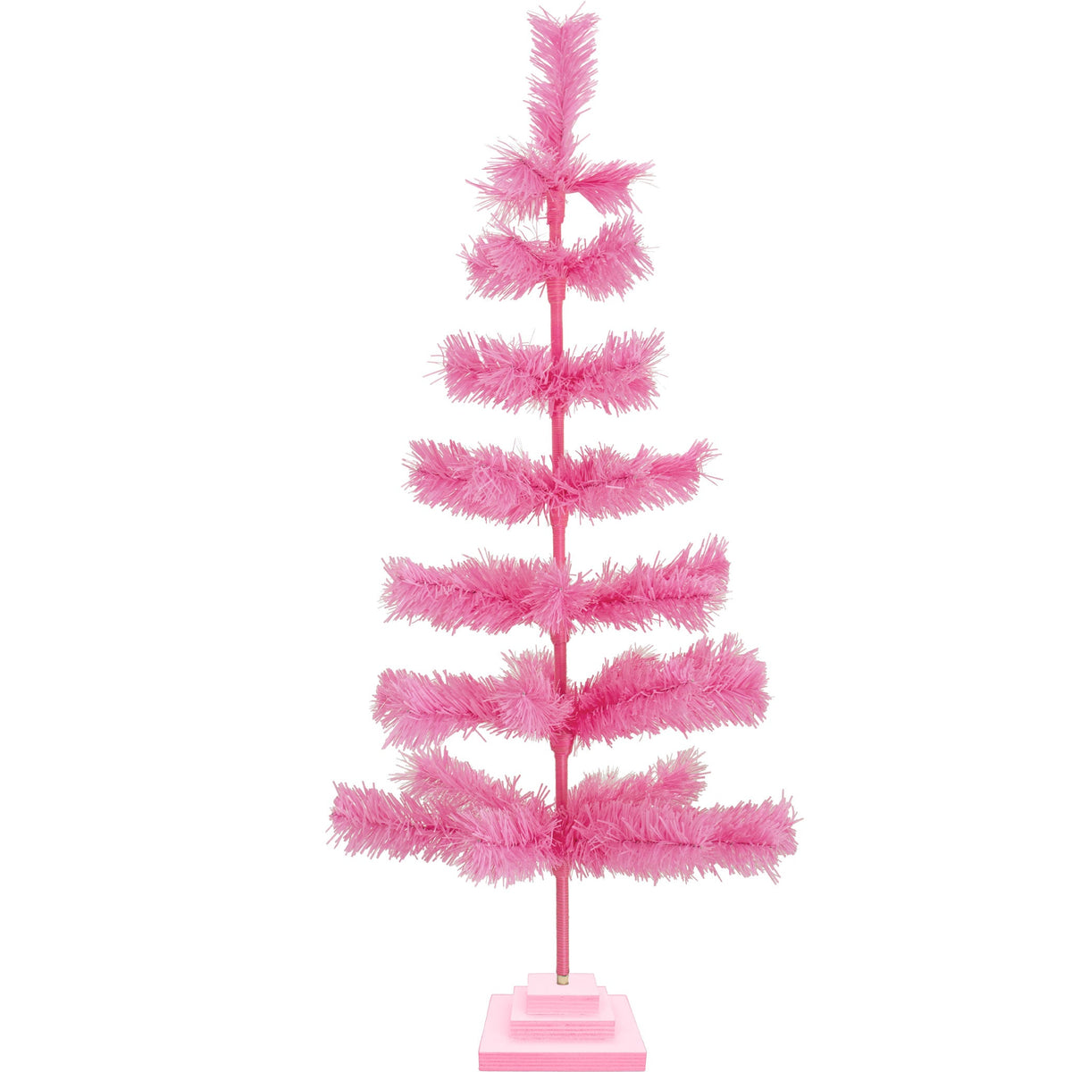 3 Foot Tall Pink Tinsel Christmas Trees on sale at Leedisplay.com.