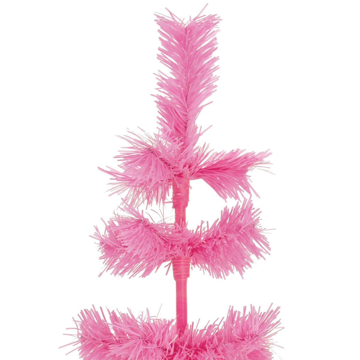 Pink Tinsel Christmas Tree