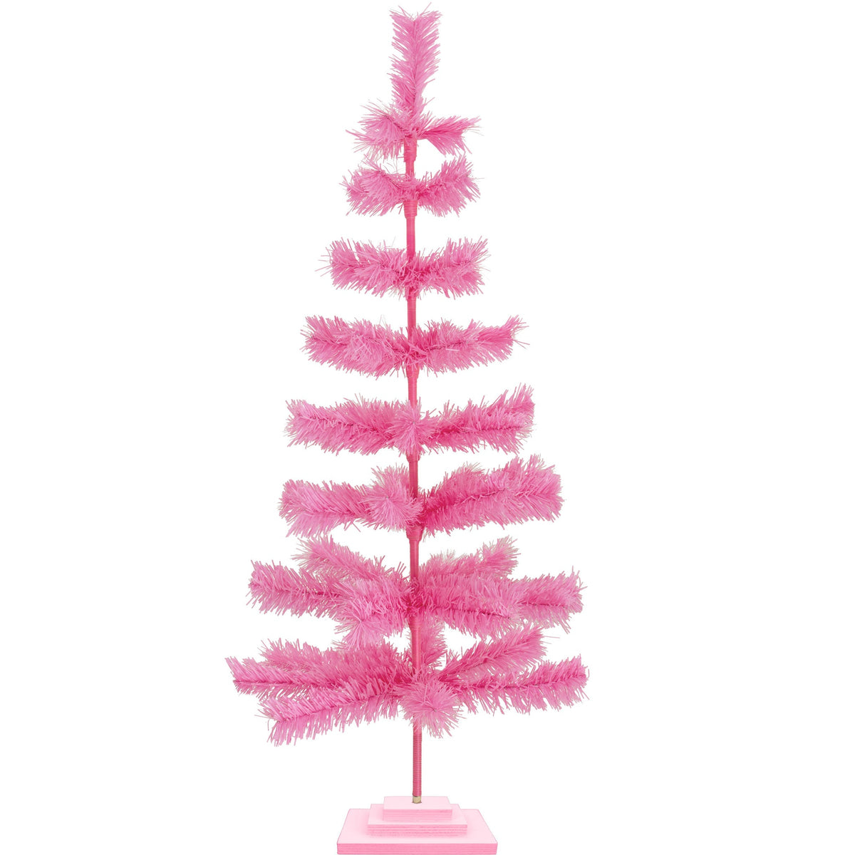 4 Foot Tall Pink Tinsel Christmas Trees on sale at Leedisplay.com.