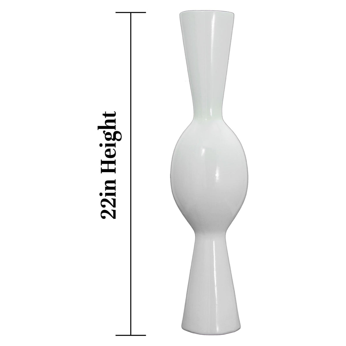 Lee Display's brand new 22in Loutrophoros Ceramic Vase comes in a high gloss white finish on sale at leedisplay.com