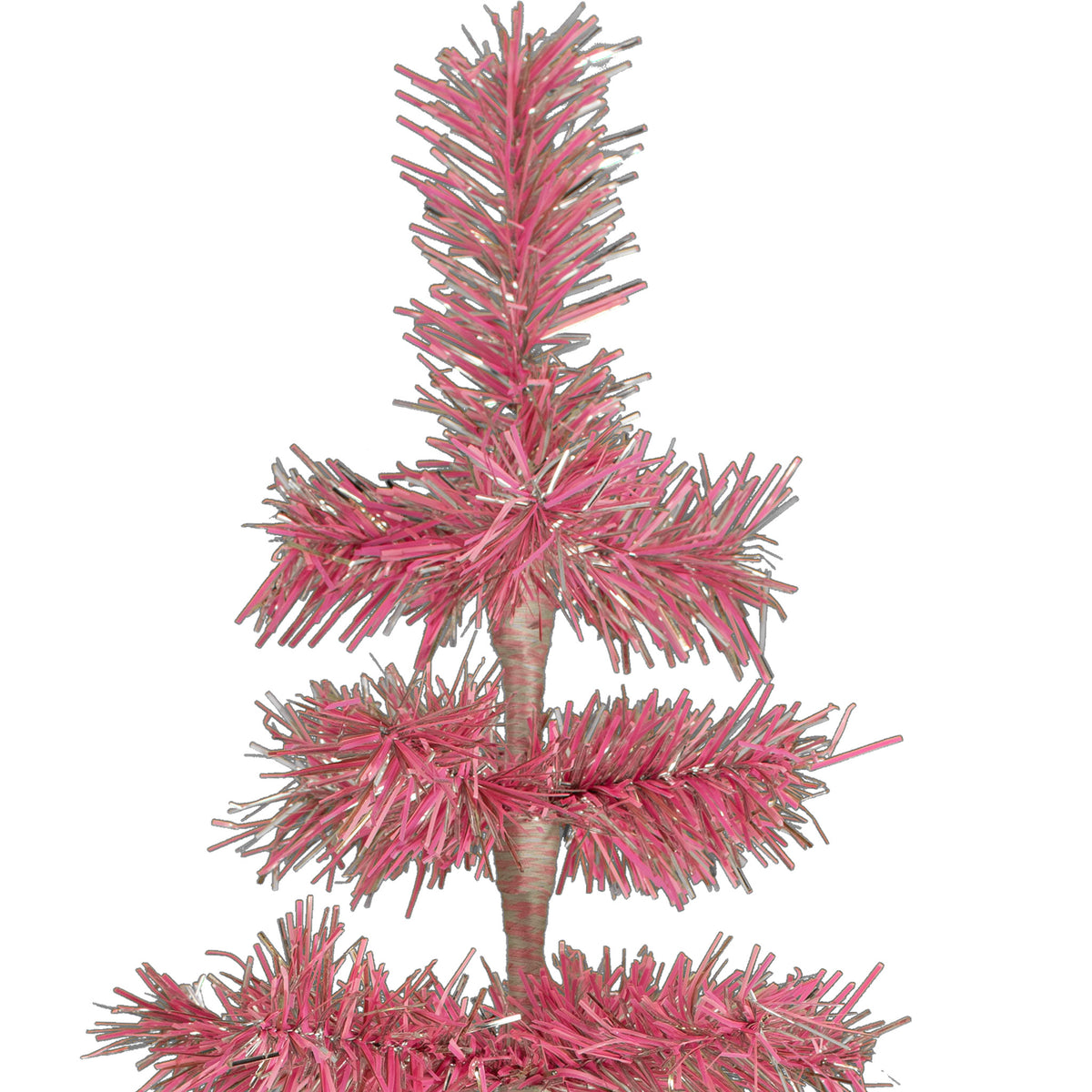 Pink & Silver Firework Christmas Tree