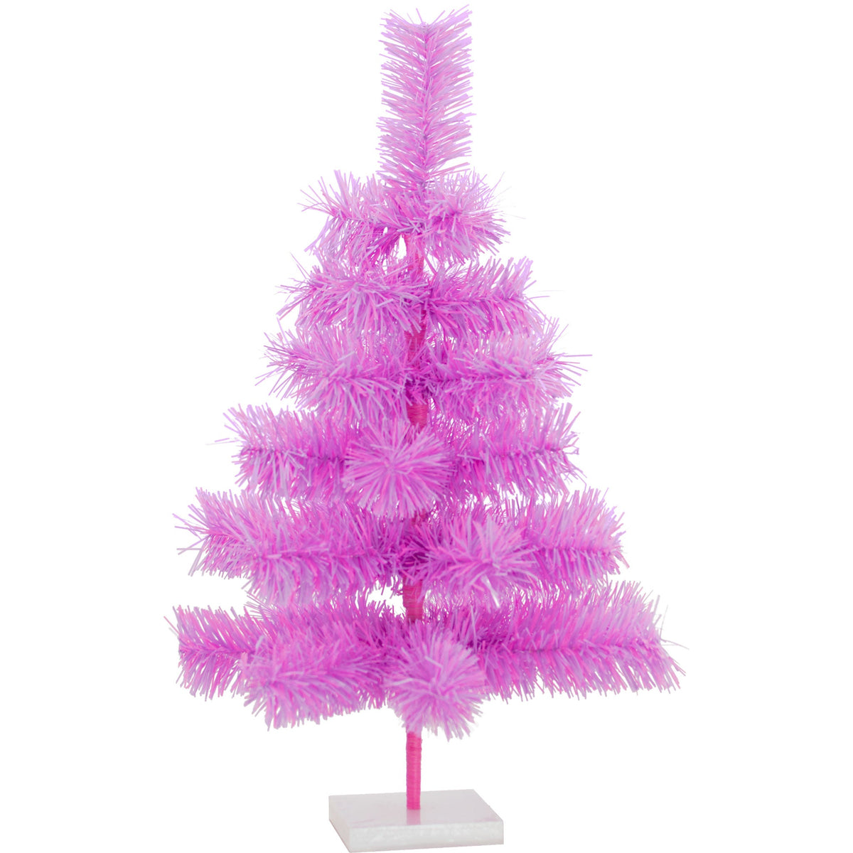 粉色和薰衣草金属丝圣诞树