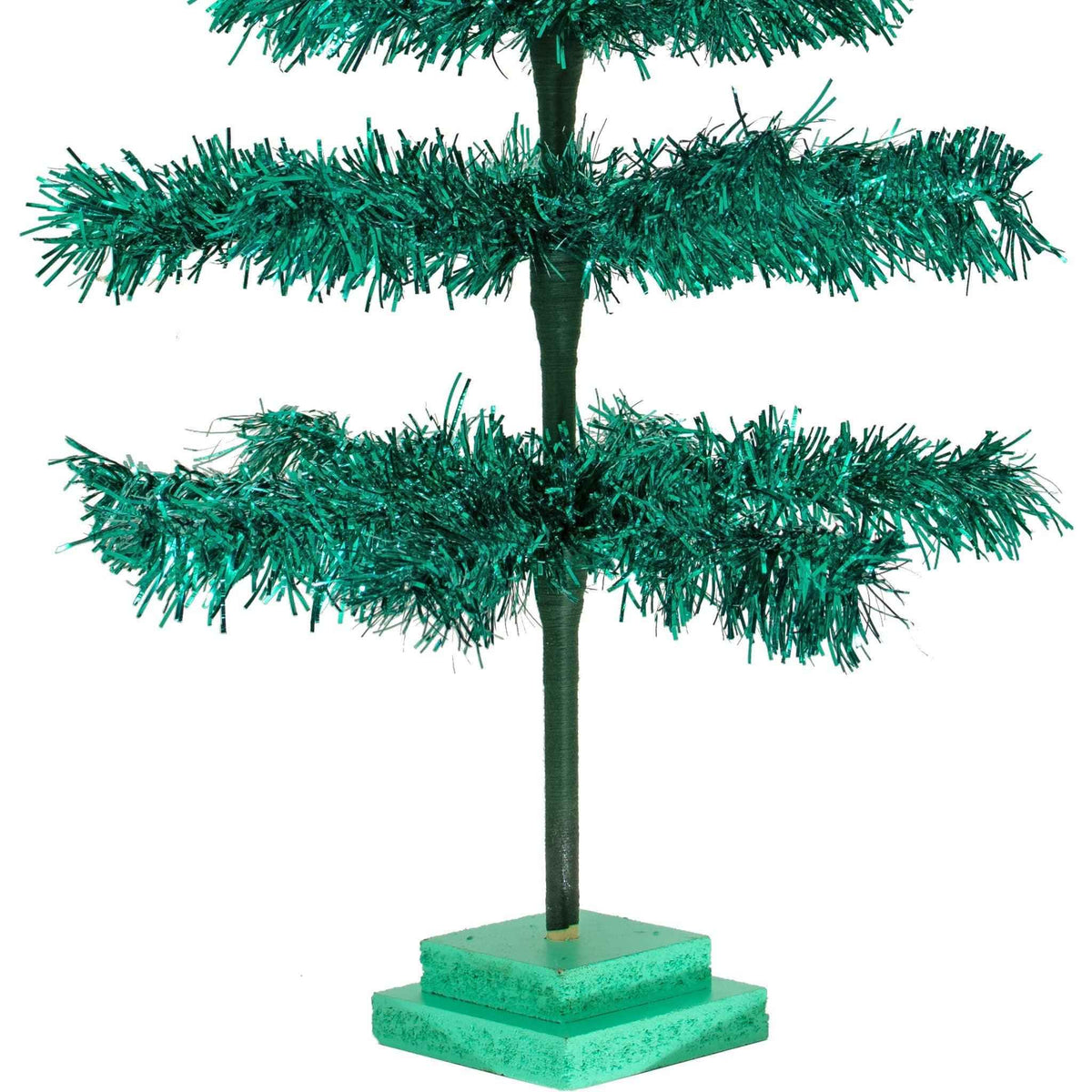 28in Vintage Emerald Tinsel Christmas Tree - Lee Display