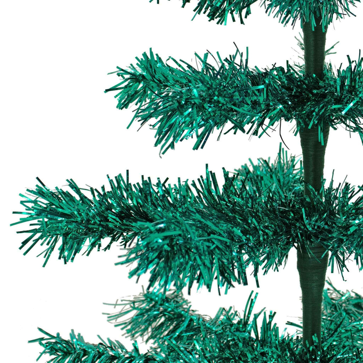 28in Vintage Emerald Tinsel Christmas Tree - Lee Display