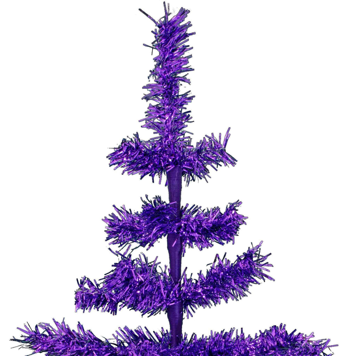 28in Vintage Purple Tinsel Christmas Tree - Lee Display