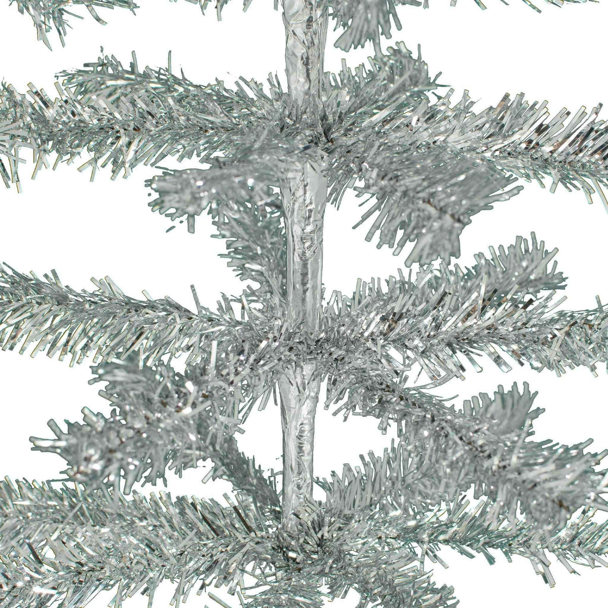 28in Vintage Silver Tinsel Christmas Tree - Lee Display