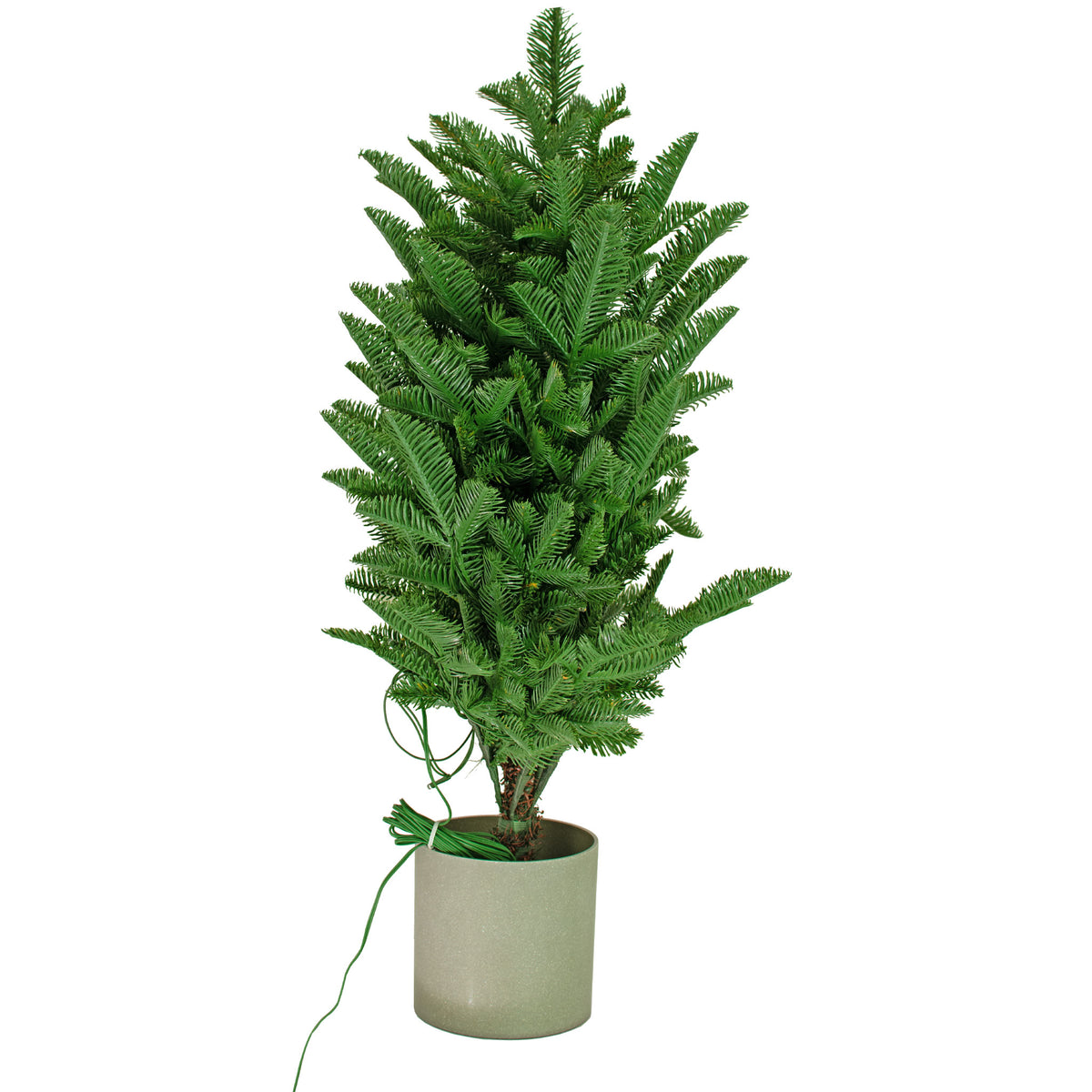 Vase Included: The Luxe Tabletop Pine Tree comes with a sparkling grey ceramic vase.  Ships all together in one box