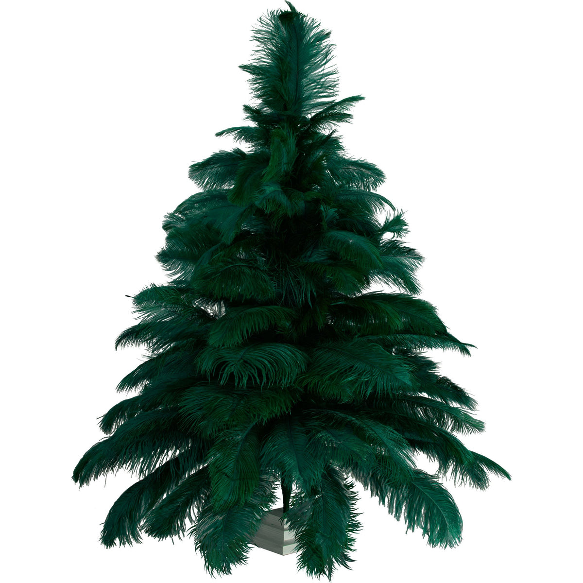 Introducing Lee Display's brand new Green Ostrich Feather Christmas Trees! Made with real ostrich feathers