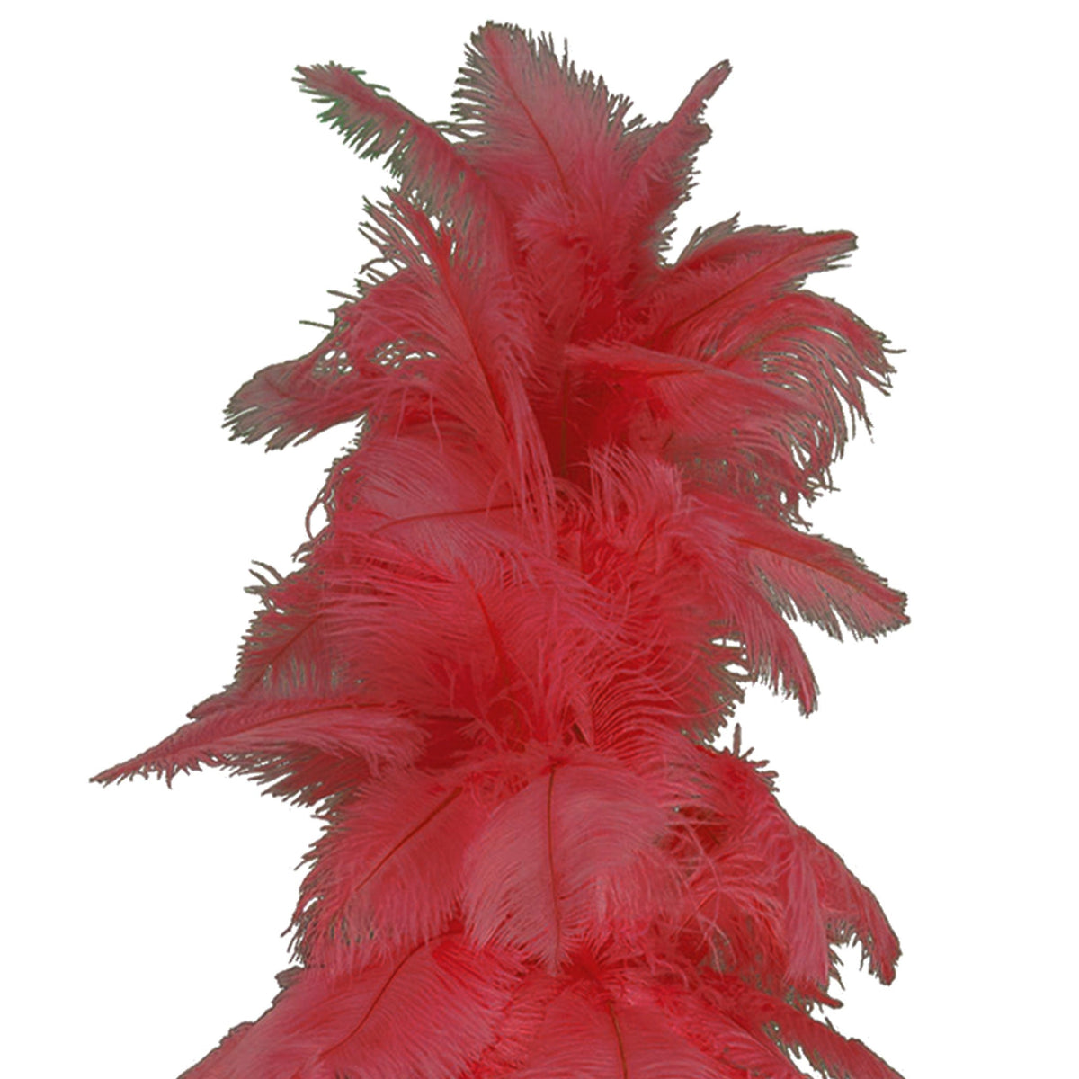 Red Ostrich Feather Tree