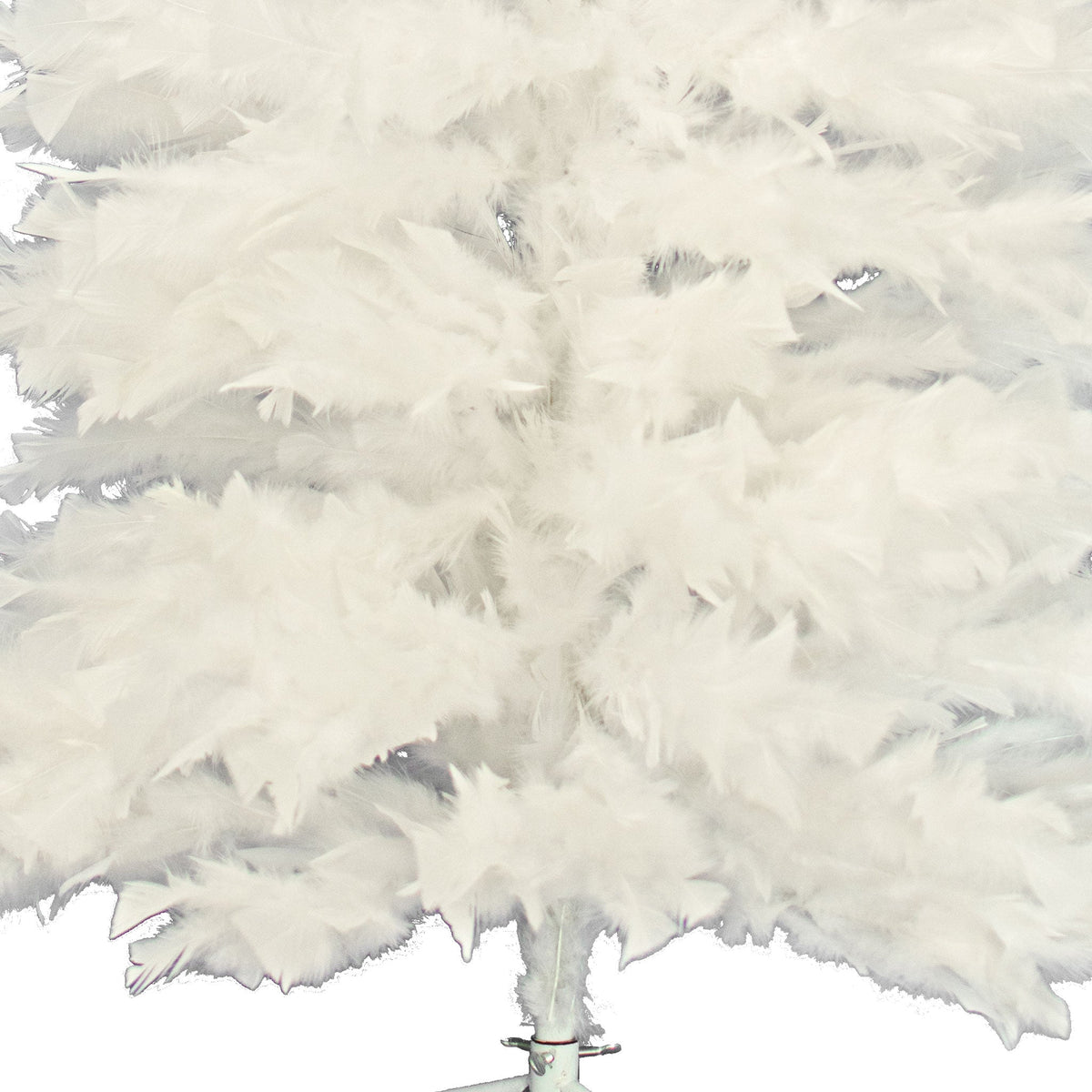White Turkey Feather Christmas Tree