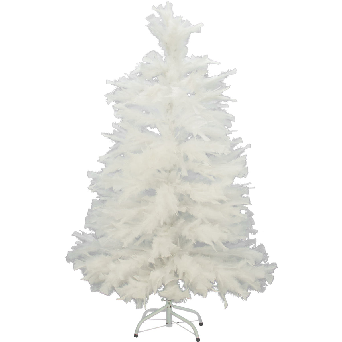 White Turkey Feather Christmas Tree
