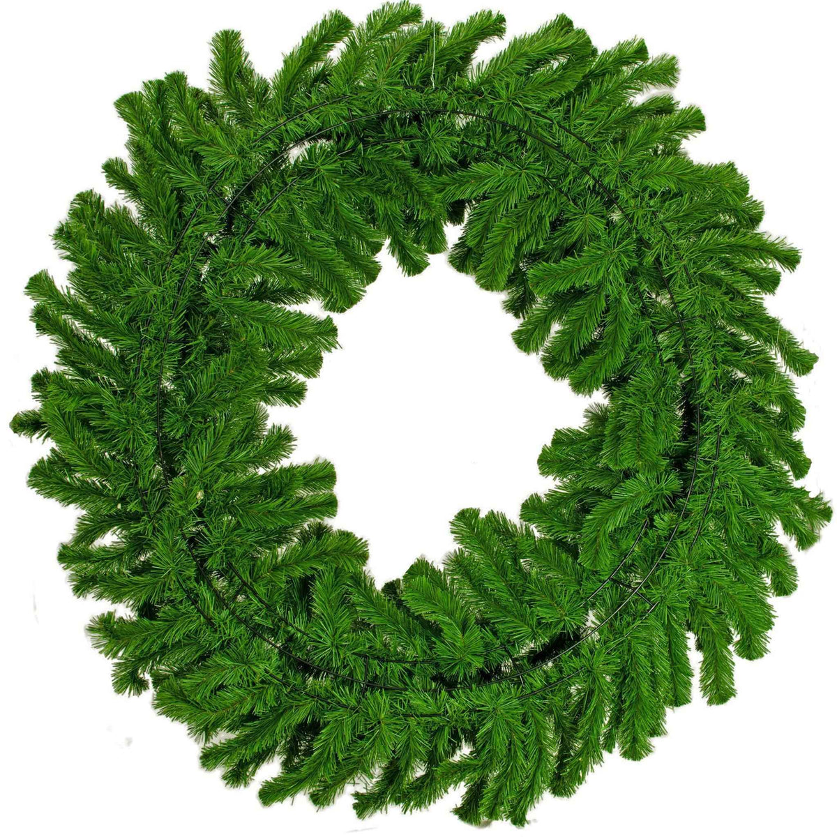 4FT Pine Needle Christmas Wreath - Lee Display