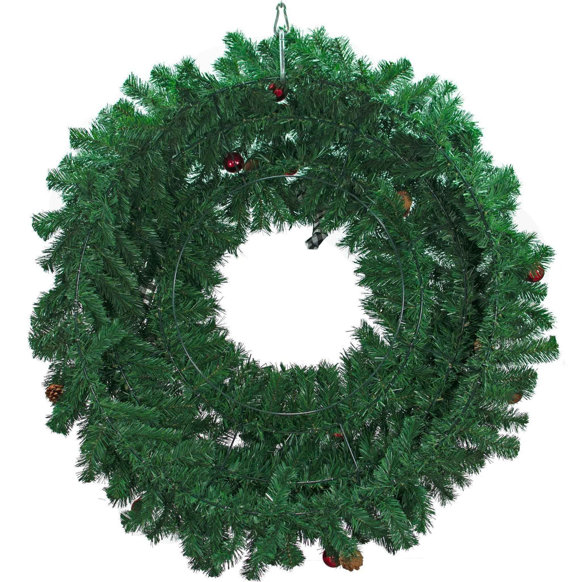 4FT Premier Pine Fir Christmas Wreath - Lee Display
