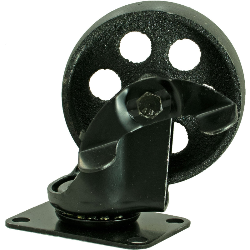 5in Black Casters DIMENSIONS:  Total Height - 5in Wheel Diameter - 4in Wheel Width - 1.25in Mounting Bracket - 3.5in Long X 2.5in Wide