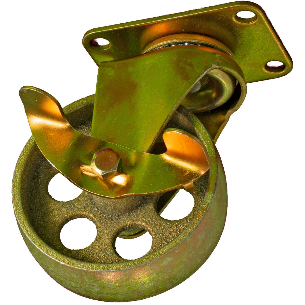 Foot Locking Brake - Swivel Casters come with a brake to lock the wheels in place