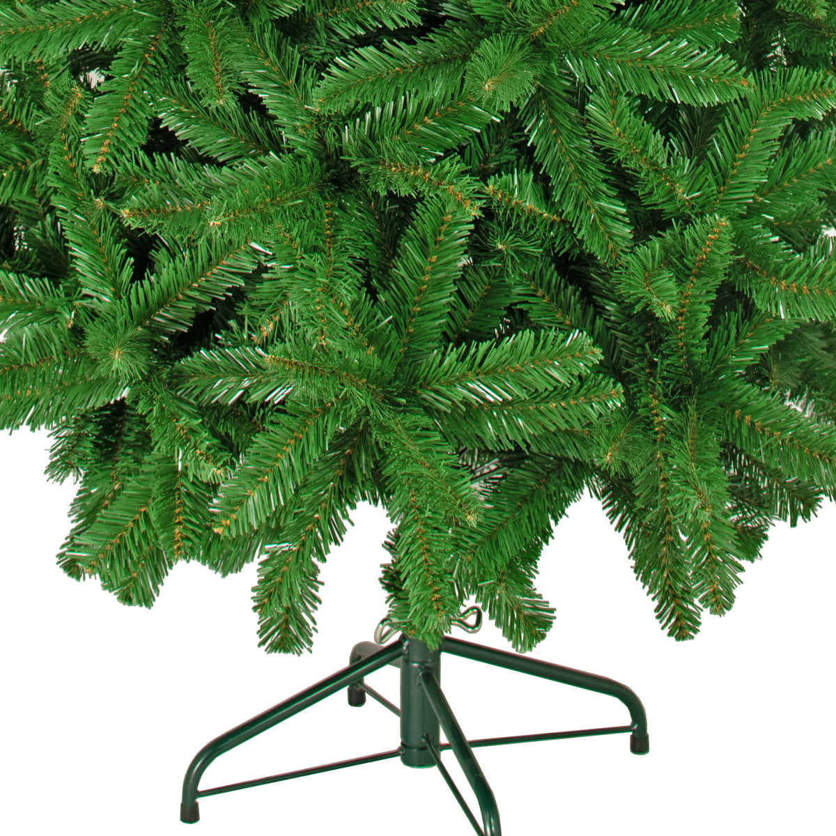 Stand Included:  The Luxe Virginia Pine Tree comes with a Green metal base.   Ships all together in one box.