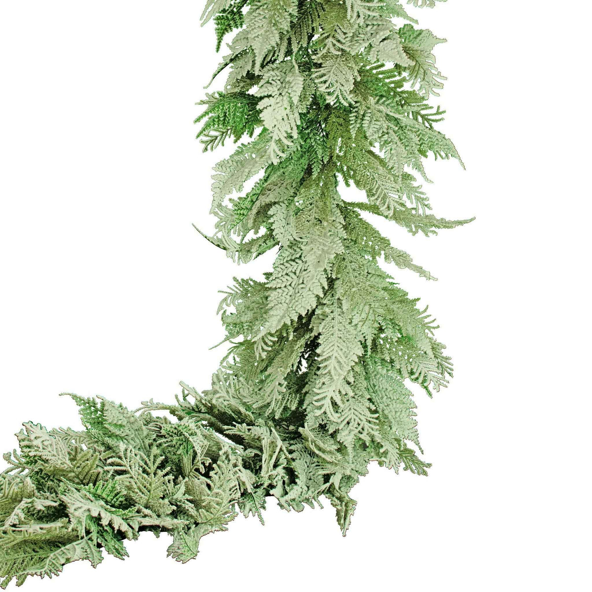 6FT Flocked Cedar and Cypress Garland - Lee Display