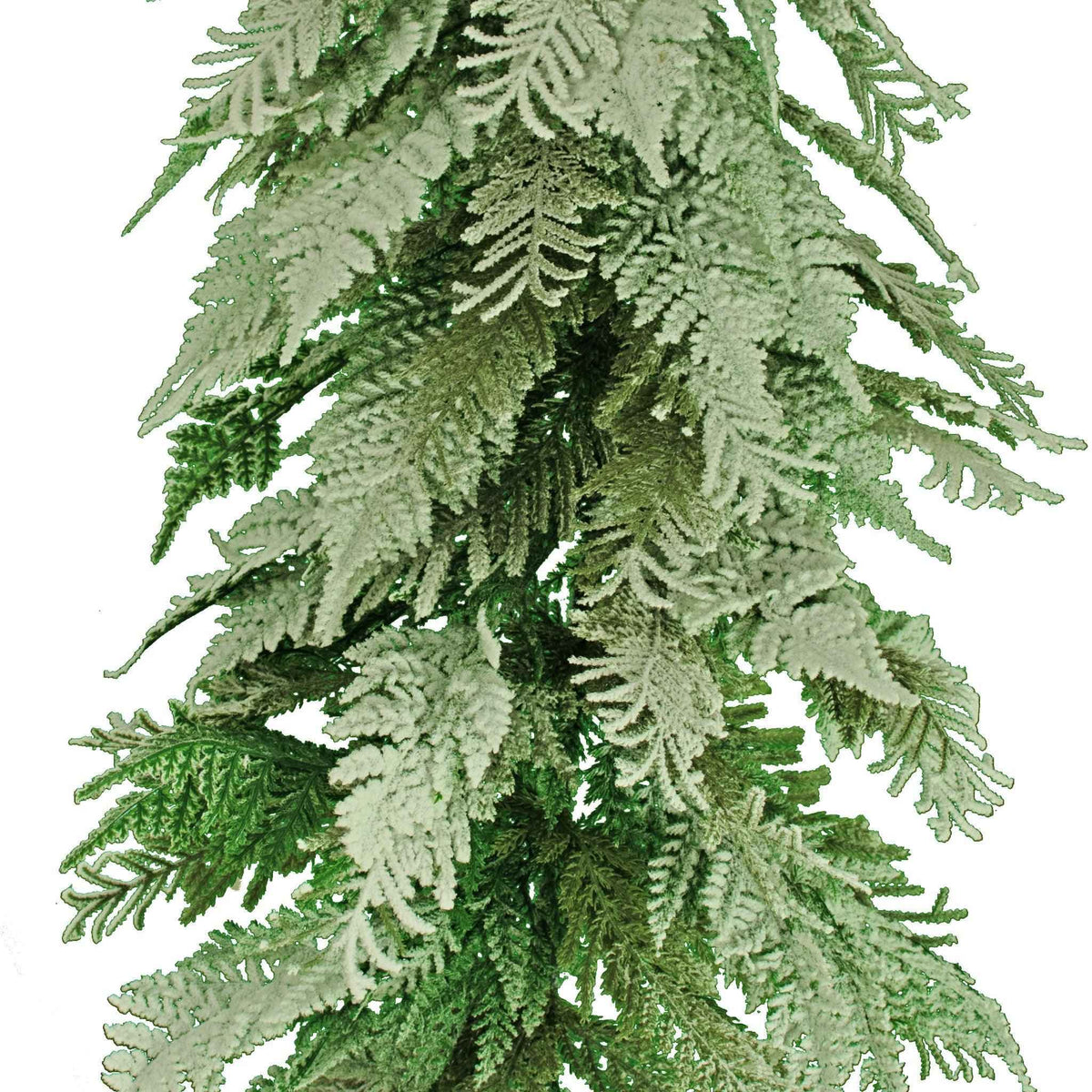 6FT Flocked Cedar and Cypress Garland - Lee Display